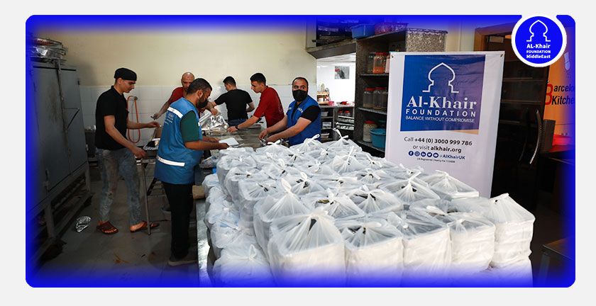 مكتب مؤسسة الخير في الشرق الأوسط ينفذ حملة ' كن عوناً لغزة"