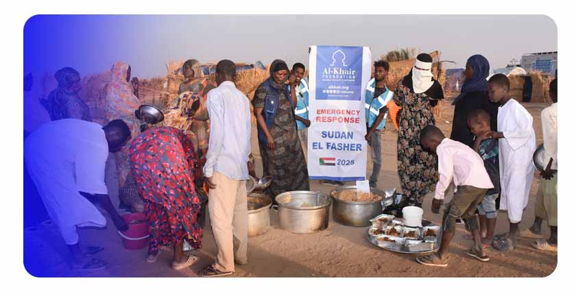 Al-Khair Foundation Strengthens Relief Efforts in Sudan Through Daily Food Kitchen and New Food Aid Shipment