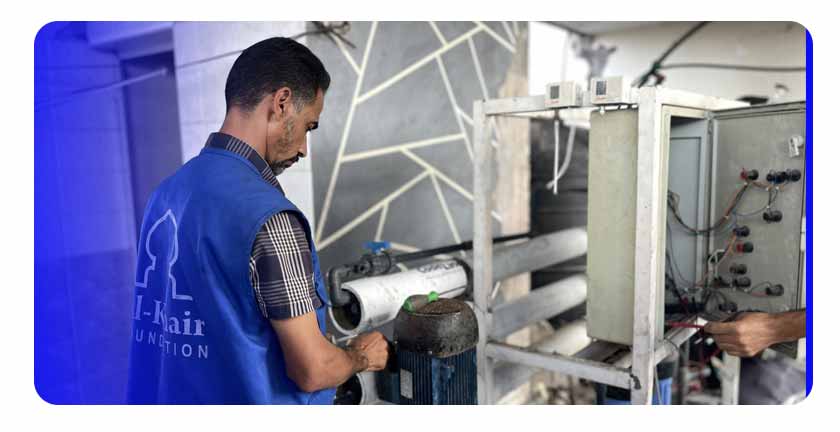 Alkhair Foundation Rehabilitates Hamad Desalination Plant in Gaza