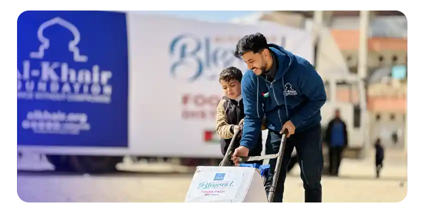 Food Aid Convoy Supports Vulnerable Families in Gaza During Ramadan