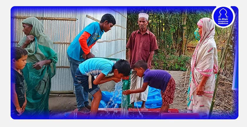 مضخات مياه للاجئين الروهنجيا